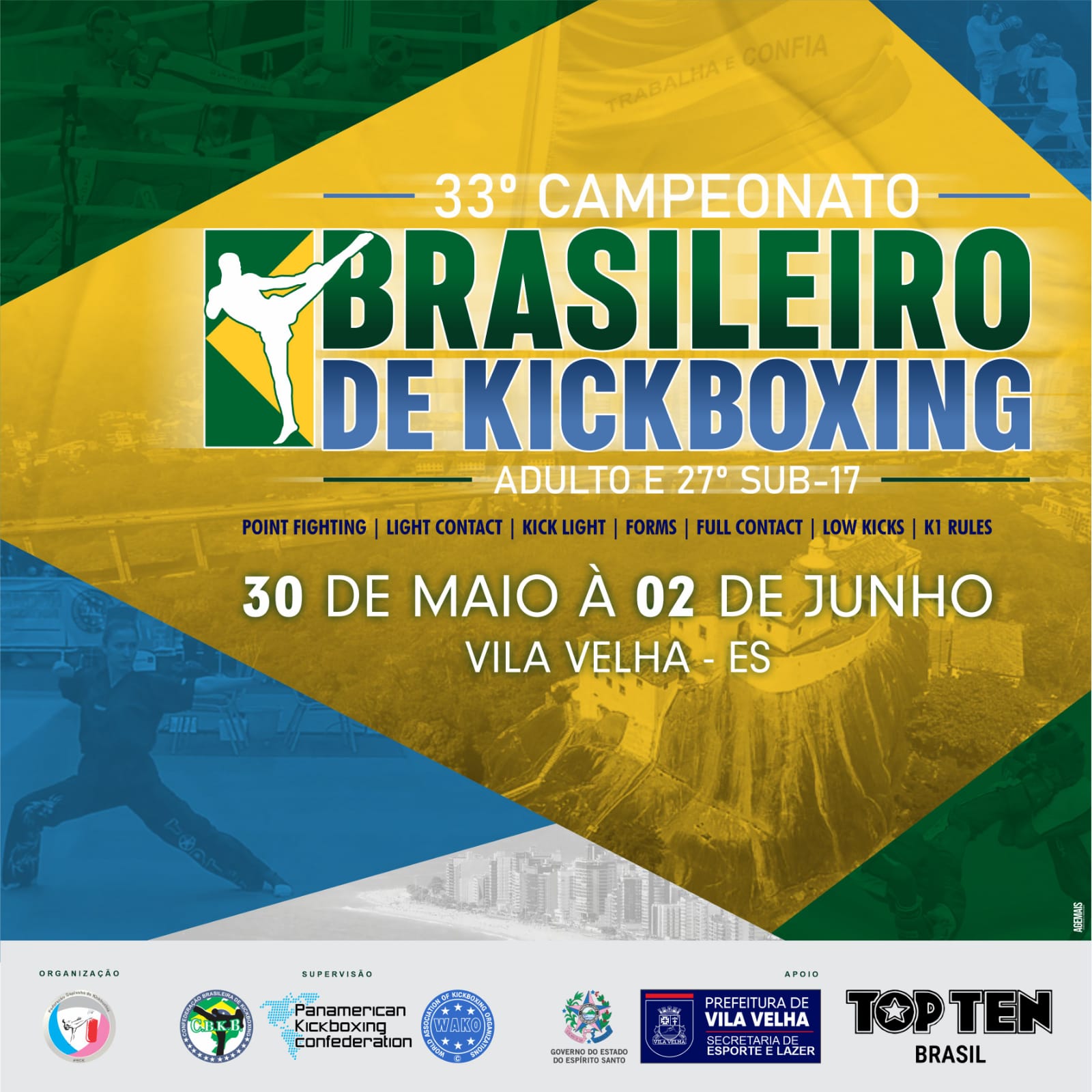 33° Campeonato Brasileiro de Kickboxing Adulto e 27° Campeonato Brasileiro de Kickboxing Sub 17