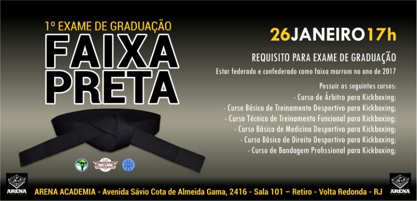 1º Exame de Faixa Preta para Kickboxing 2019!