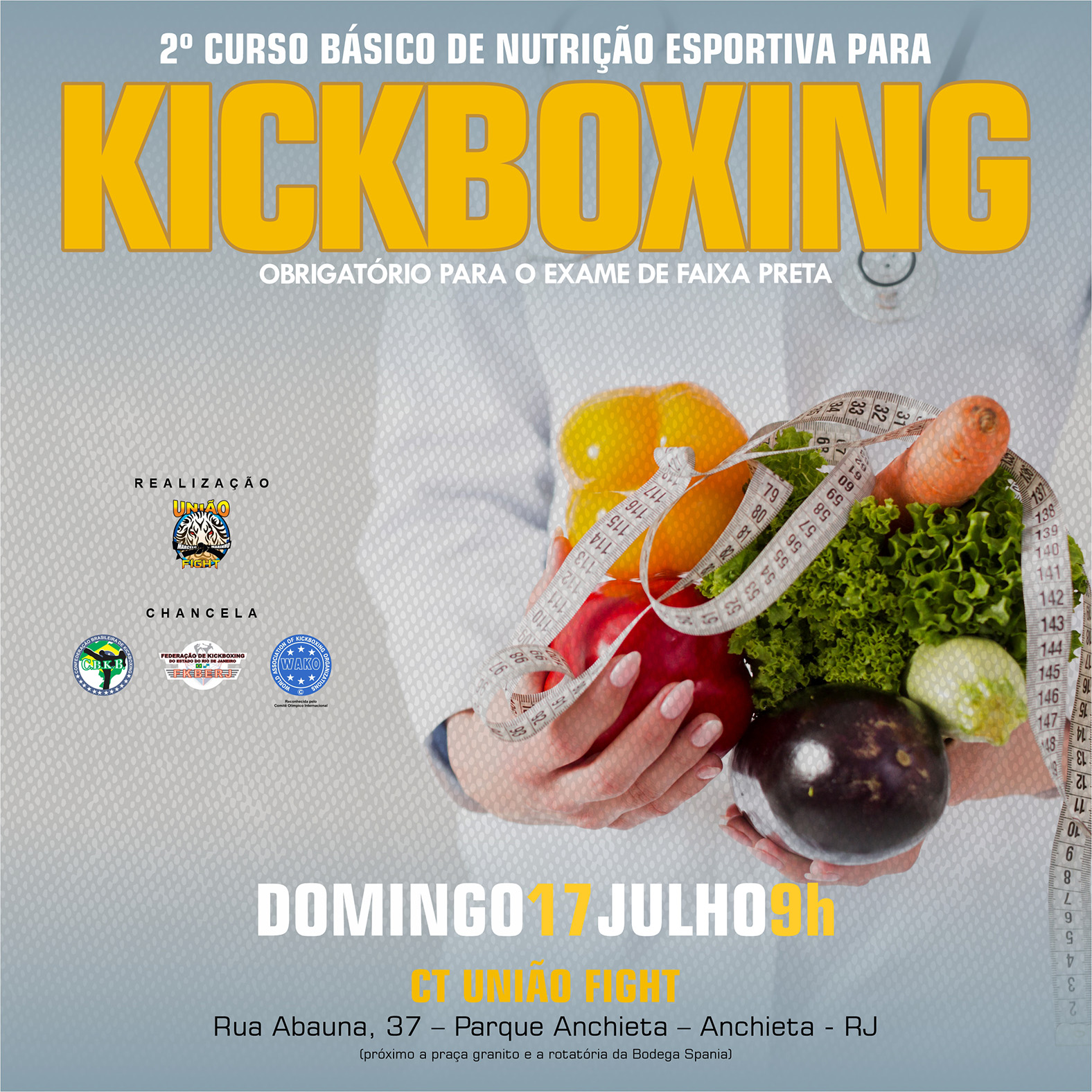 2º Curso Básico de Nutrição Esportiva para Kickboxing 2022