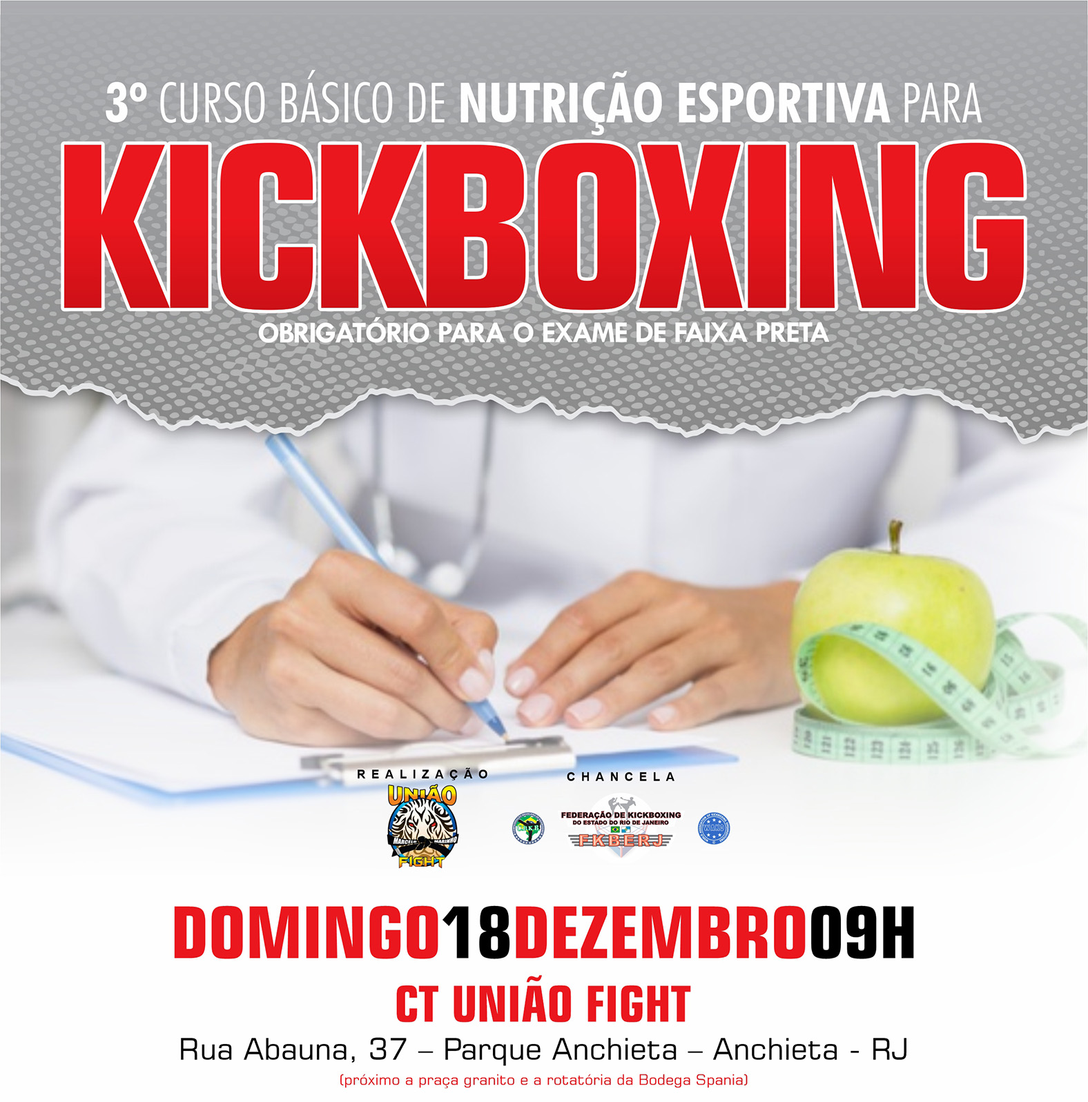 3º Curso Básico de Nutrição Esportiva para Kickboxing 2022