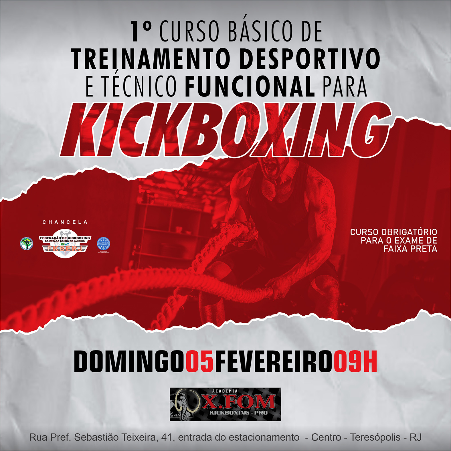 1º Curso Básico de Treinamento Desportivo e Técnico Funcional para Kickboxing 2023