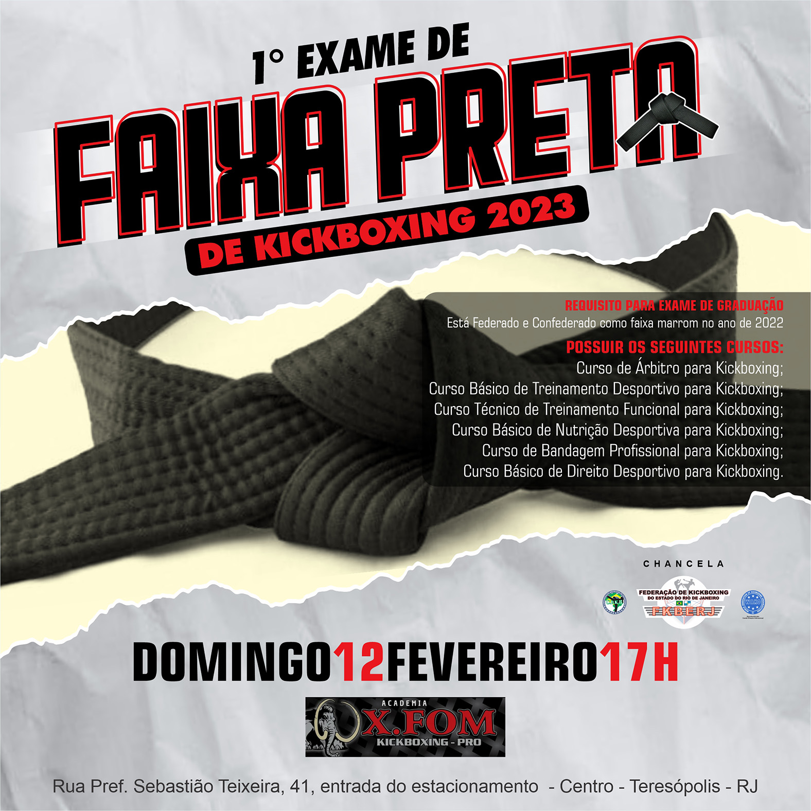 1º Exame de Faixa Preta de Kickboxing 2023