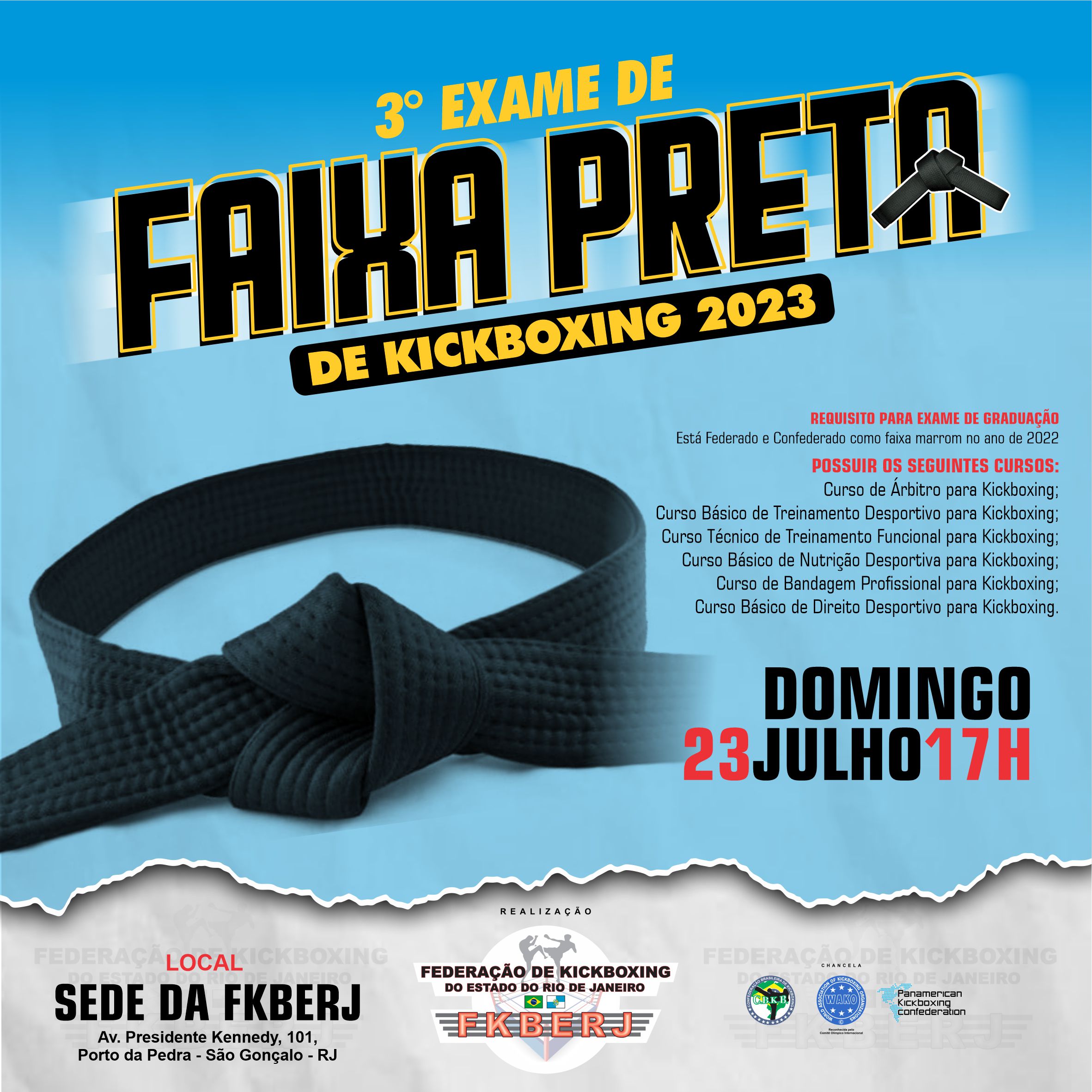 3º Exame de Faixa Preta de Kickboxing 2023