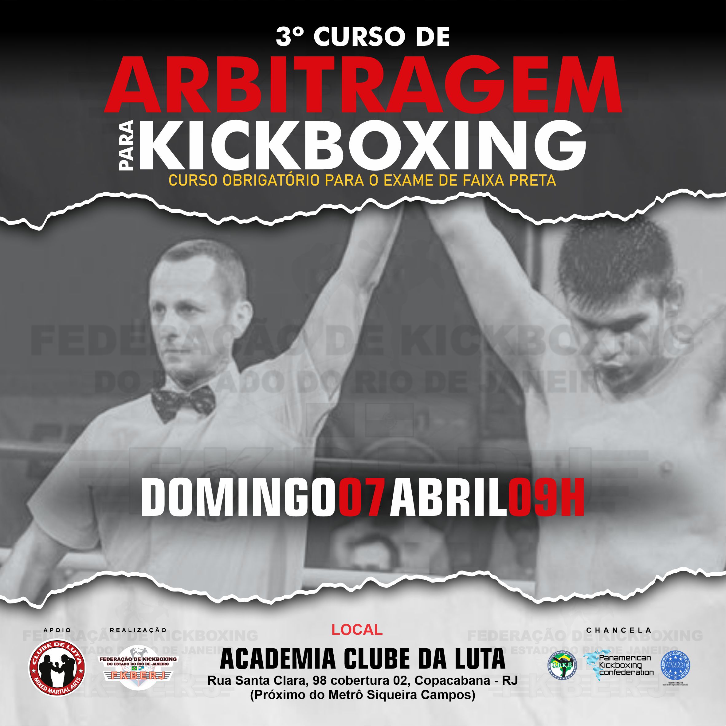 3º Curso de Arbitragem para Kickboxing 2024